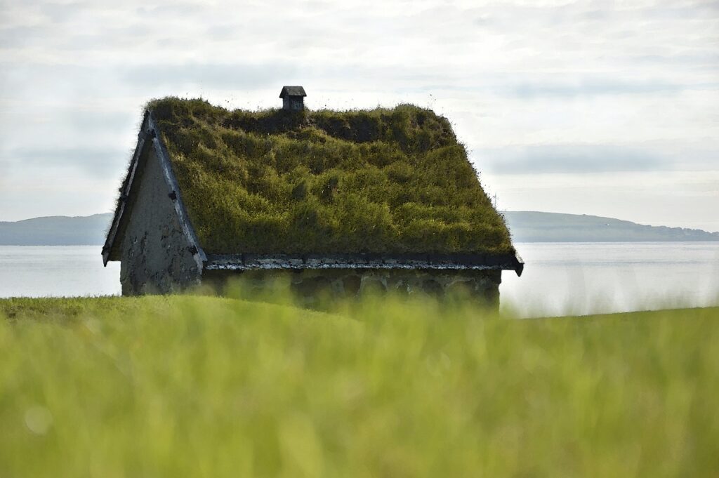 stone house, house, turf roof-4193002.jpg